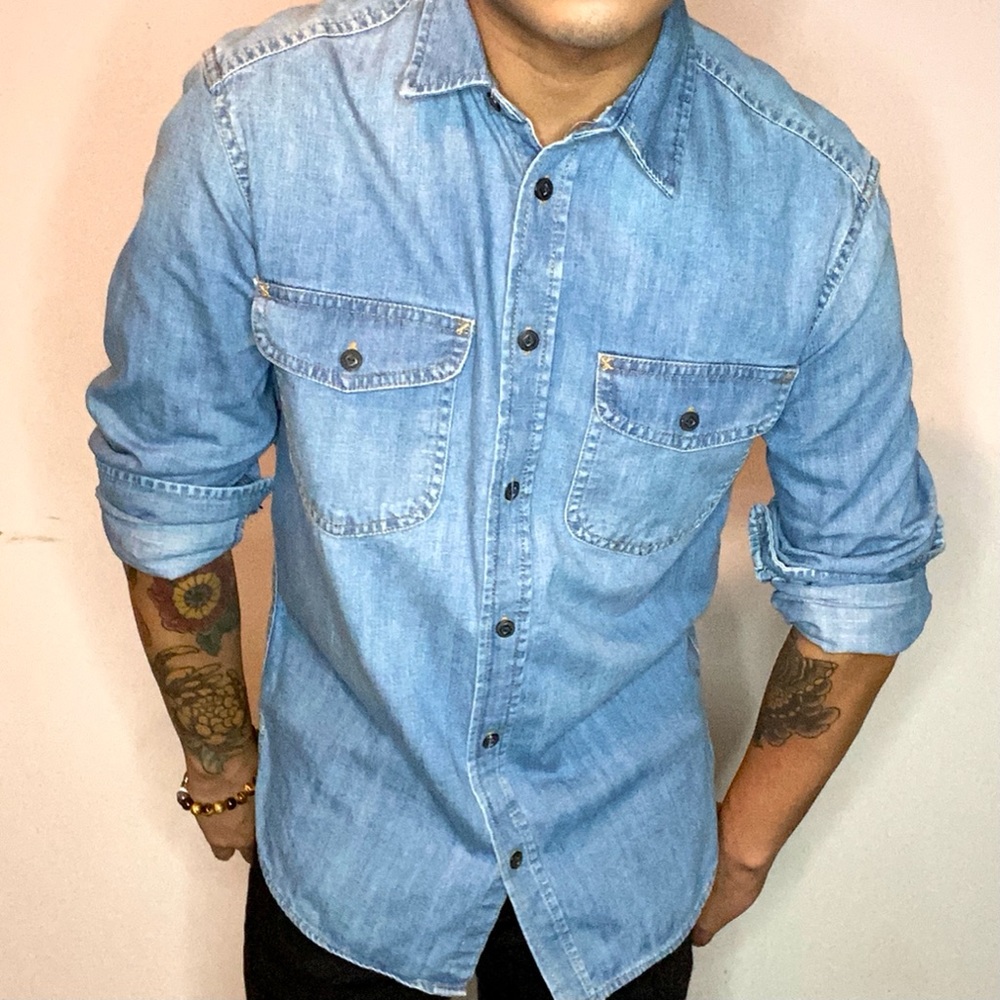 Gap Denim Long Sleeve Shirt